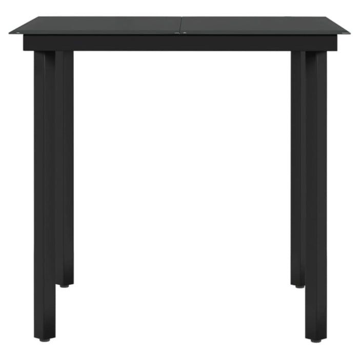 3 Piece Garden Dining Set With Cushions Black Tbkkpbp