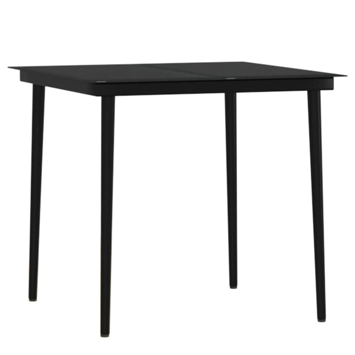 3 Piece Garden Dining Set With Cushions Black Tbkkpoi