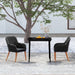 3 Piece Garden Dining Set With Cushions Black Tbkkpoi
