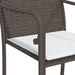 3 Piece Garden Dining Set with Cushions Poly Rattan