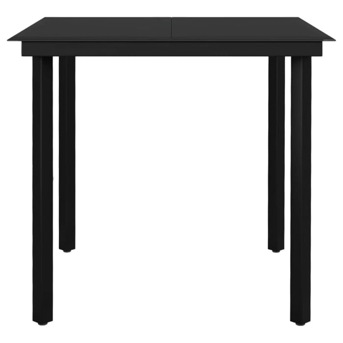 3 Piece Garden Dining Set Dark Grey Tbkklti