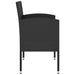 3 Piece Garden Dining Set Poly Rattan Black Tbioixl