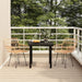 3 Piece Garden Dining Set Poly Rattan Topinpk