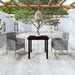 3 Piece Garden Dining Set Anthracite Tbkklbi