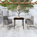 3 Piece Garden Dining Set Anthracite Tbkklxp
