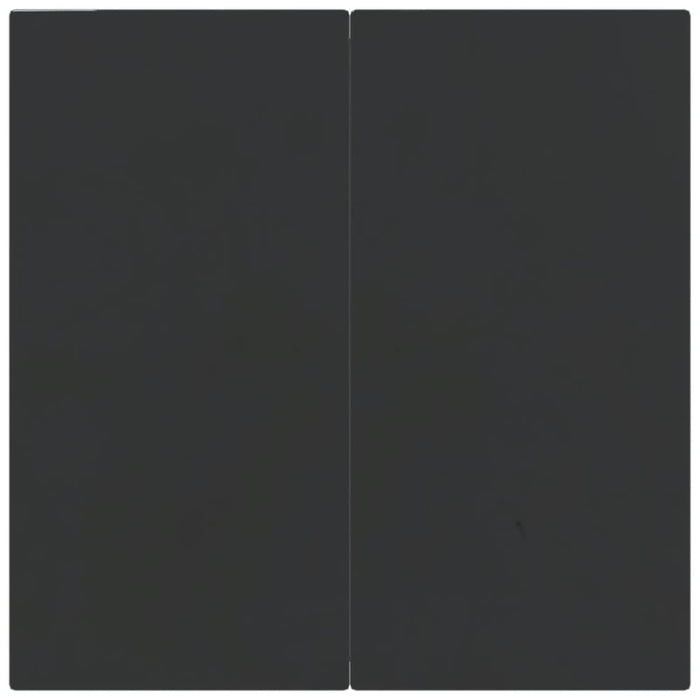 3 Piece Garden Dining Set Black Poly Rattan And Steel