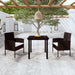 3 Piece Garden Dining Set Black Tbkklbo