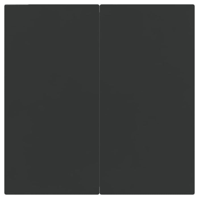 3 Piece Garden Dining Set Grey And Black Poly Rattan Steel