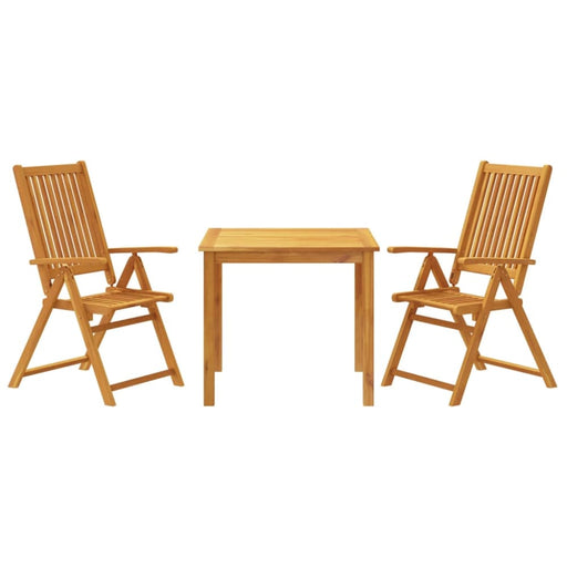3 Piece Garden Dining Set Solid Wood Acacia Txkpxlb