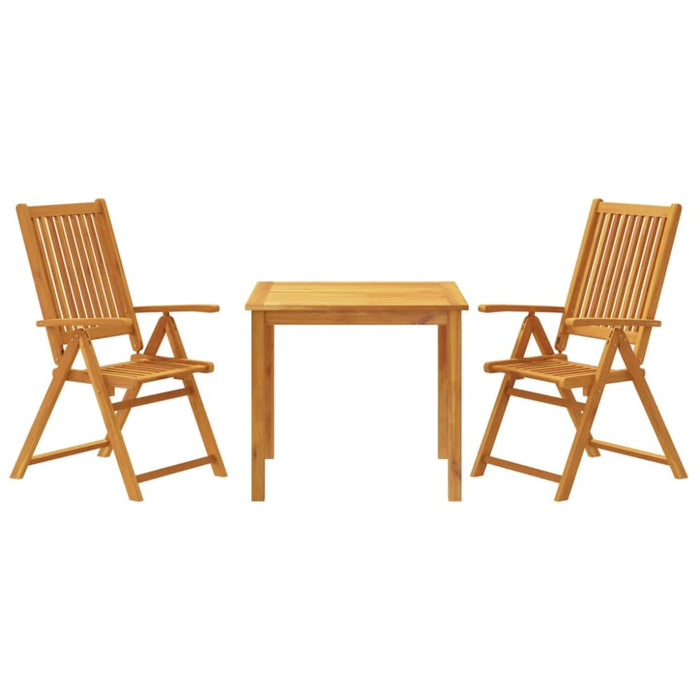 3 Piece Garden Dining Set Solid Wood Acacia Txkpxlb