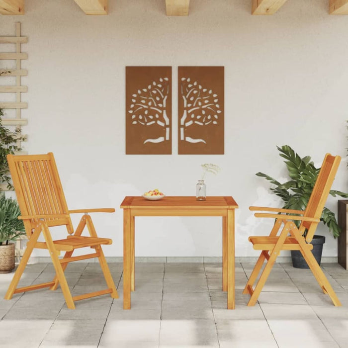3 Piece Garden Dining Set Solid Wood Acacia Txkpxlb