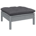 3 Piece Garden Lounge Set with Anthracite Cushions Pinewood