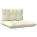 3 Piece Garden Lounge Set with Cream Cushions Solid