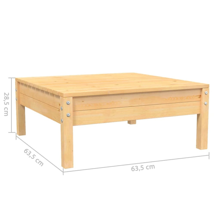 3 Piece Garden Lounge Set with Cream Cushions Solid