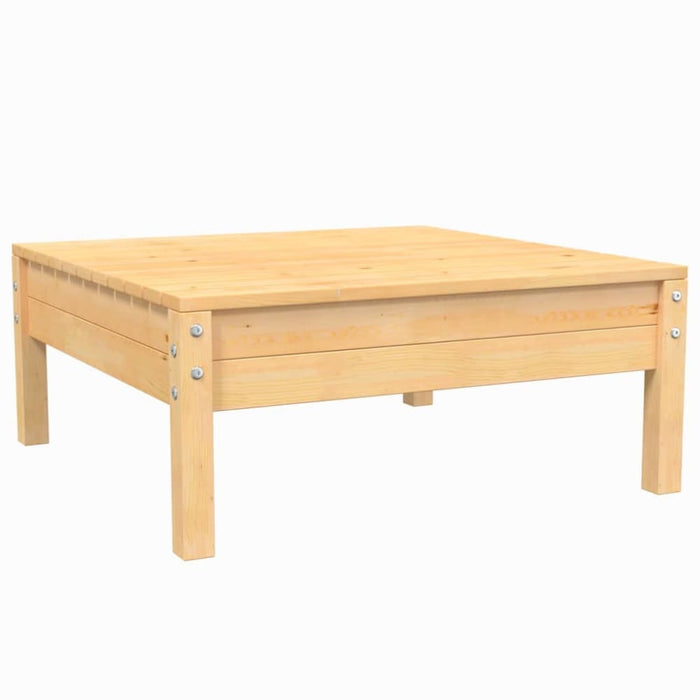 3 Piece Garden Lounge Set with Cream Cushions Solid