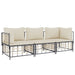 3 Piece Garden Lounge Set with Cushions Anthracite Poly