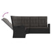 3 Piece Garden Lounge Set With Cushions Black Poly Rattan