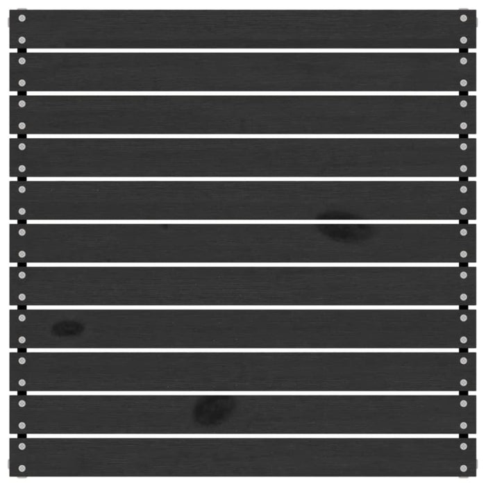 3 Piece Garden Lounge Set with Cushions Black Solid