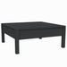 3 Piece Garden Lounge Set with Cushions Black Solid