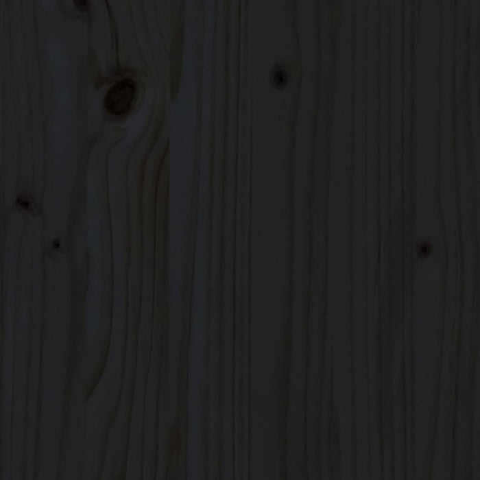 3 Piece Garden Lounge Set with Cushions Black Solid Wood