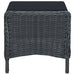 3 Piece Garden Lounge Set with Cushions Poly Rattan Dark
