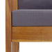 3 Piece Garden Lounge Set with Cushions Solid Acacia Wood