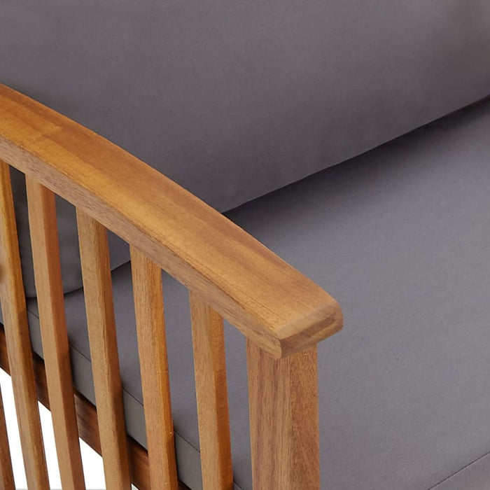 3 Piece Garden Lounge Set with Cushions Solid Acacia Wood