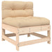 3 Piece Garden Lounge Set with Cushions Solid Wood Nxppki