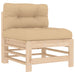 3 Piece Garden Lounge Set with Cushions Solid Wood Tonlbtx