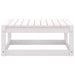 3 Piece Garden Lounge Set with Cushions White Solid