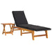 3 Piece Garden Lounge Set Poly Rattan&solid Wood Acacia