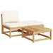 3 Piece Garden Lounge Set With Cushions Solid Wood Acacia