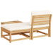 3 Piece Garden Lounge Set With Cushions Solid Wood Acacia