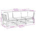 3 Piece Garden Lounge Set With Cushions Solid Wood Acacia