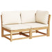 3 Piece Garden Lounge Set With Cushions Solid Wood Acacia