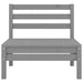 3 Piece Garden Lounge Set Solid Pinewood Grey Nblloa