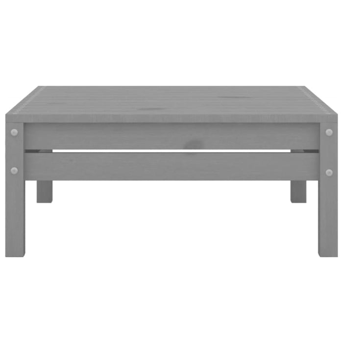 3 Piece Garden Lounge Set Solid Pinewood Grey Nblloa