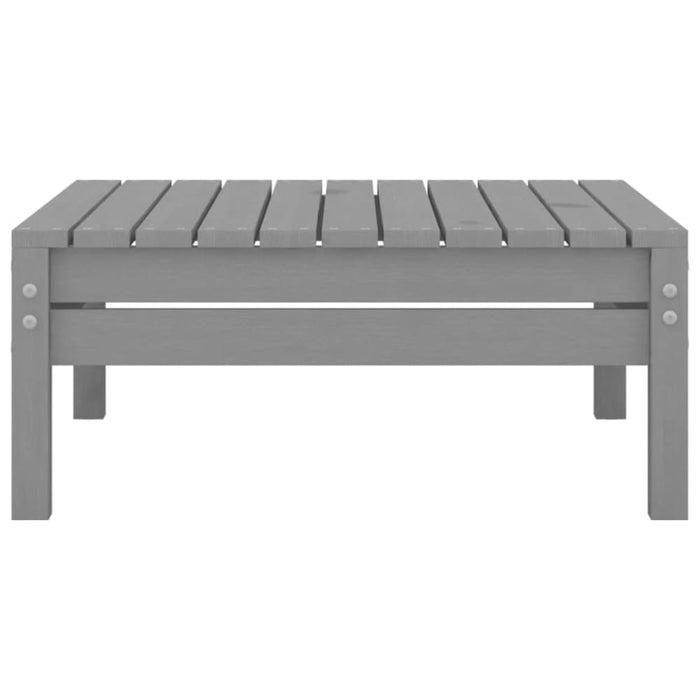 3 Piece Garden Lounge Set Solid Pinewood Grey Nblloa