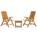 3 Piece Garden Lounge Set Solid Wood Teak Toninoo