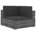 3 Piece Garden Sofa Set with Cushions Poly Rattan Grey Aixll