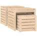 3 Piece Garden Box Set Solid Wood Pine Nxtkpp