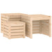 3 Piece Garden Box Set Solid Wood Pine Nxtkpp