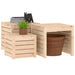 3 Piece Garden Box Set Solid Wood Pine Nxtkpp
