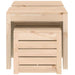 3 Piece Garden Box Set Solid Wood Pine Nxtkpp