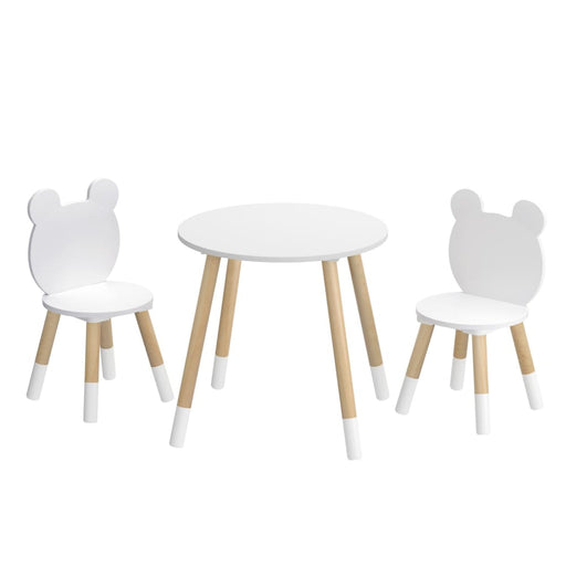 3 Piece Kids Table and Chairs Set Activity Playing Study