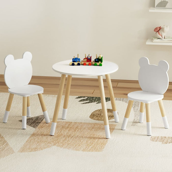 3 Piece Kids Table and Chairs Set Activity Playing Study