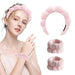 3 Piece Microfiber Spa Headband Set For Face Washing