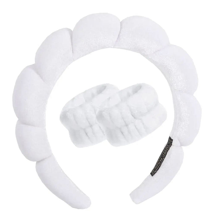 3 Piece Microfiber Spa Headband Set For Face Washing