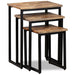3 Piece Nesting Coffee Table Set Solid Reclaimed Teak Xapabi