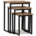 3 Piece Nesting Coffee Table Set Solid Reclaimed Teak Xapabi